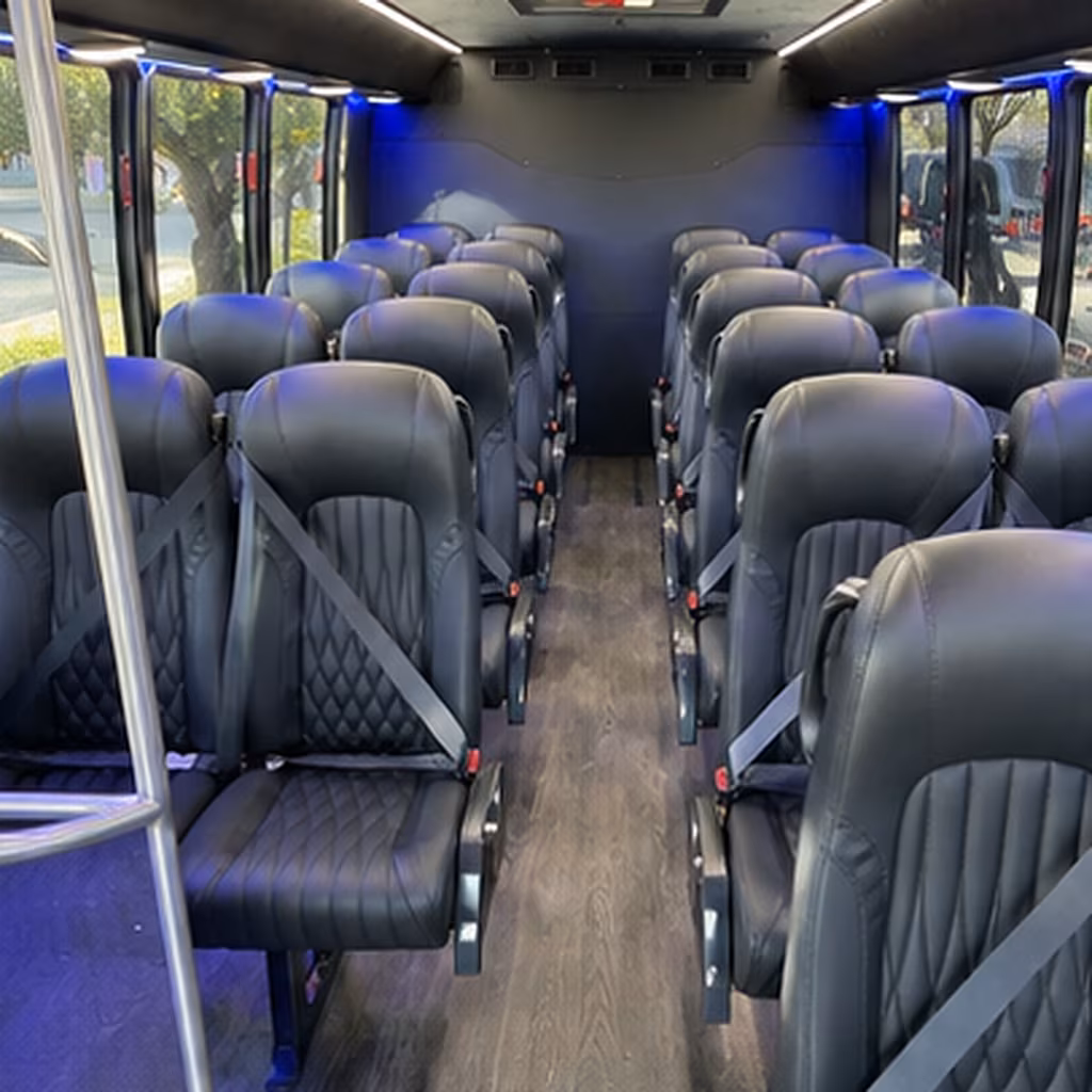 jonesboro 28 passenger minibus inside