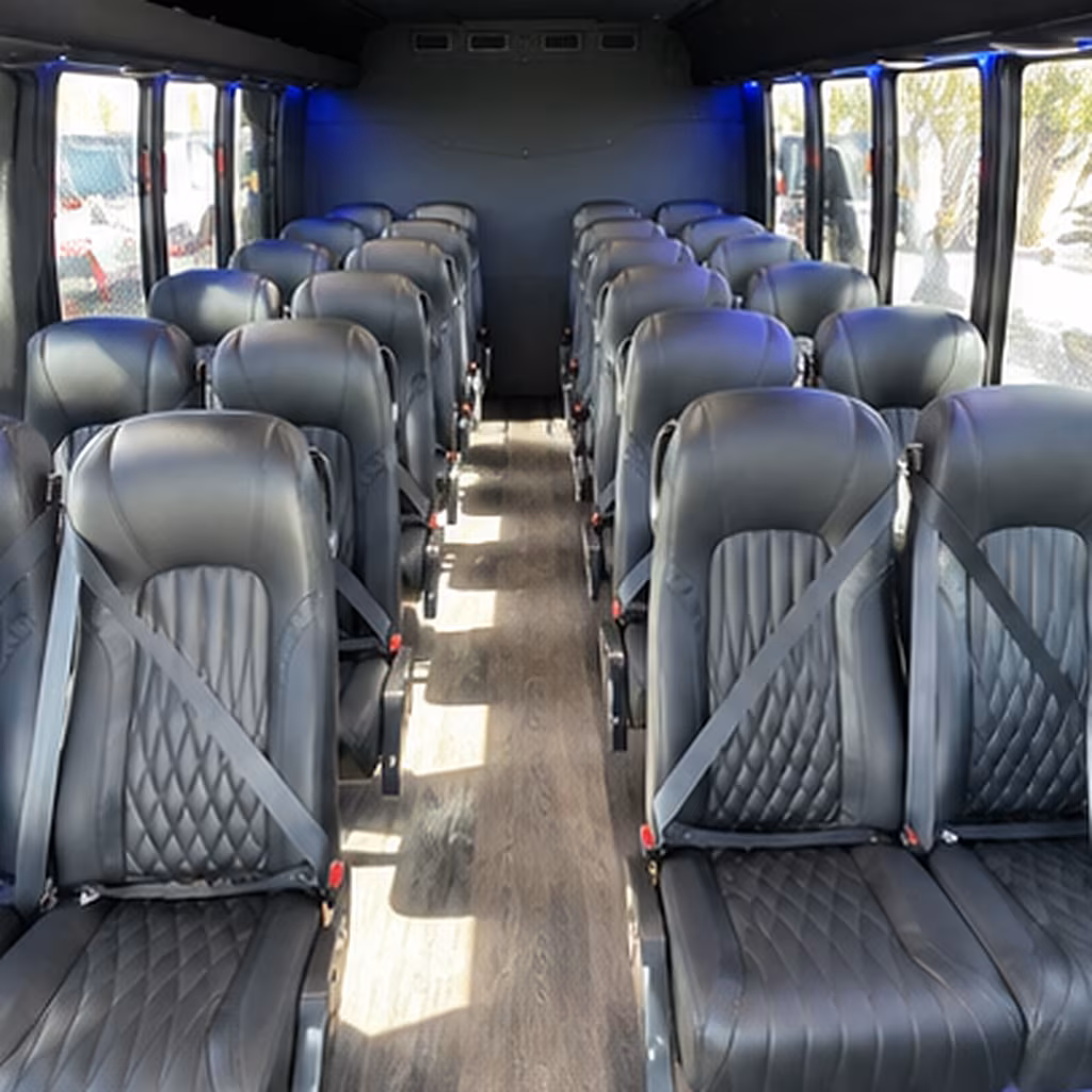 jonesboro 30 passenger minibus inside